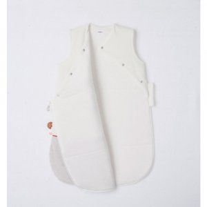 Gigoteuse babou 70cm en veloudoux blanc Noukies