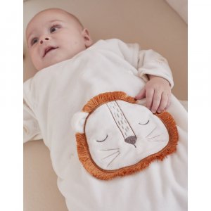 Gigoteuse babou 100cm en veloudoux blanc Noukies