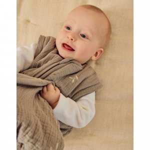 Gigoteuse 100cm jersey ouatiné kaki - mix and match Noukies