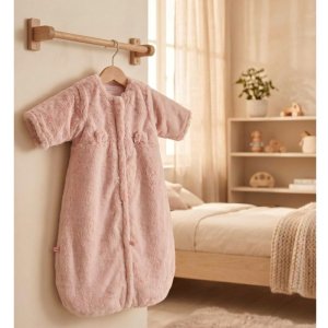 Gigoteuse bébé 70cm fausse fourrure rose Noukies