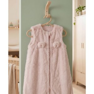 Gigoteuse bébé 100cm fausse fourrure rose Noukies