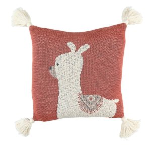 Coussin lama jacquard bio moris et sacha