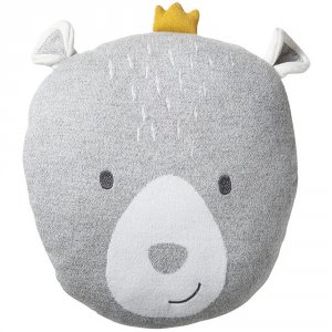 Coussin déco ours bio timeless