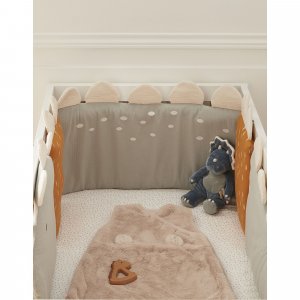 Tour de lit en mousseline de coton dinosaures Noukies