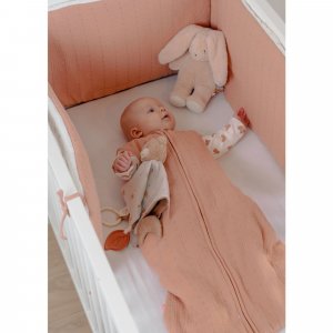 Tour de lit, mousseline bio - fleurs d'antan Noukies