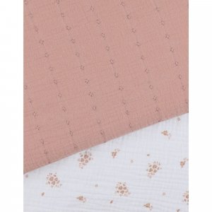 Tour de lit, mousseline bio - fleurs d'antan Noukies