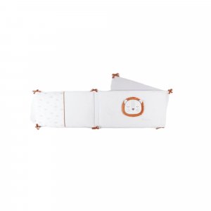 Tour de lit babou&kendi en veloudoux écru/gris clair Noukies