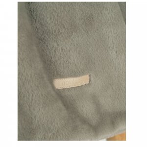 Couverture bébé 140x200cm fausse fourrure kaki mix & match Noukies