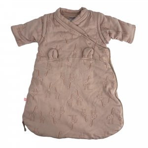 Les imparfaits - gigoteuse hiver 0-3 mois jersey bio rose girafe Noukies