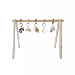 Arche d'éveil en bois + set de jouets d'activités stegi tiga & ops Noukies