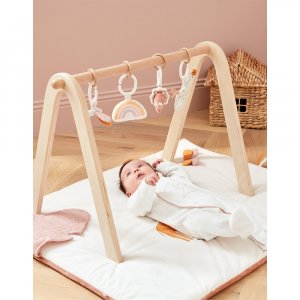 Arche d'éveil en bois + set de jouets d'activités popsie Noukies
