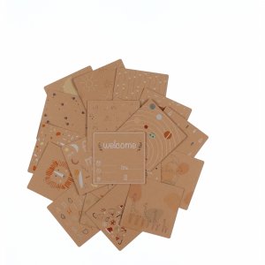 Cartes photos souvenirs marrons Noukies