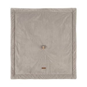 Tapis de jeu et de parc reversible 100cm en veloudoux plumes de lune Noukies