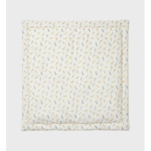 Tapis de jeu et de parc reversible 100cm en veloudoux plumes de lune Noukies