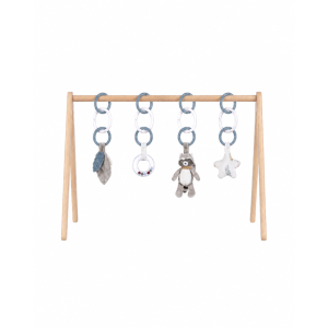 Arche d'éveil en bois avec set d'activités raku, lino & pico Noukies