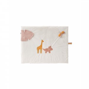 Tapis de jeu et de parc en veloudoux écru 75 x 95 cm popsie gigi et louli Noukies