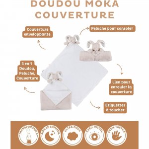 B&m doudou xxl - moka Noukies