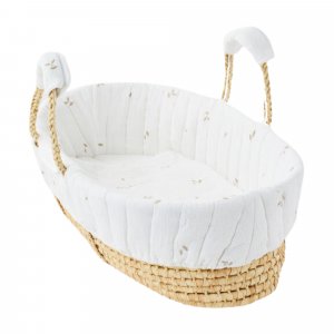 Couffin mousseline brodée ecru Noukies