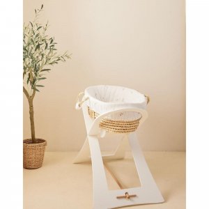 Couffin mousseline brodée ecru Noukies