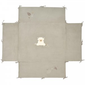 Tapis de parc 75x95cm - veloudoux vert Noukies