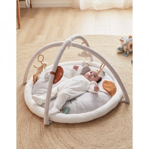 Tapis d'éveil kendi en veloudoux gris Noukies