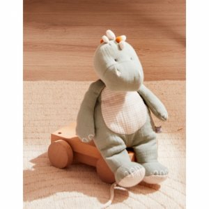 Peluche dinosaure vert sauge - 25 cm Noukies