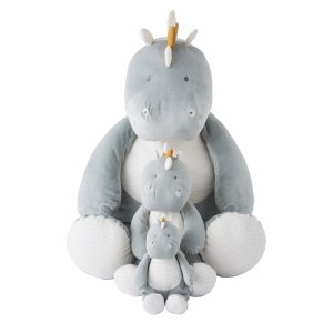Peluche dinosaure gris - 40 cm Noukies