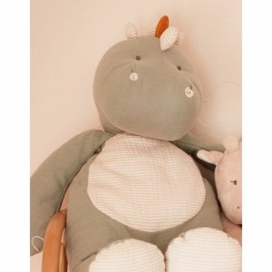 Peluche dinosaure gris - 40 cm Noukies