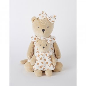 Peluche small kendi en veloudoux beige/terracotta Noukies