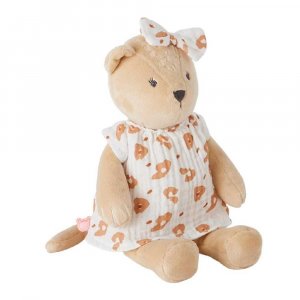 Peluche small kendi en veloudoux beige/terracotta Noukies