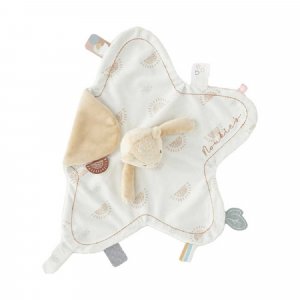 Doudou marionnette kendi en veloudoux beige Noukies