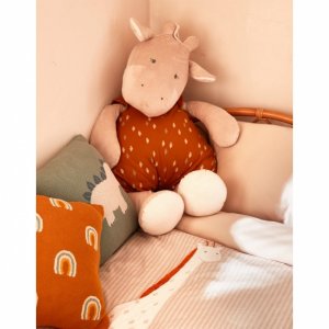 Peluche géante girafe moutarde - 80 cm Noukies