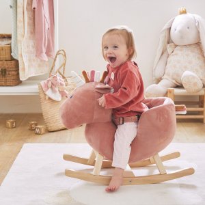 Bascule licorne lina rose poudré Noukies