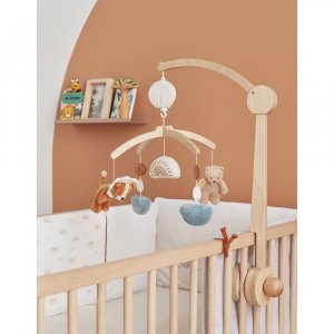 Mobile musical babou&kendi en bois Noukies