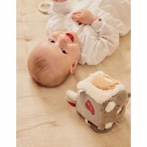 Cube d'activités sensoriel fluffy / orso & lily en veloudoux Noukies