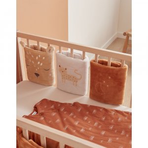 6 protèges barreaux pour lits et parcs bébé multicolore Noukies