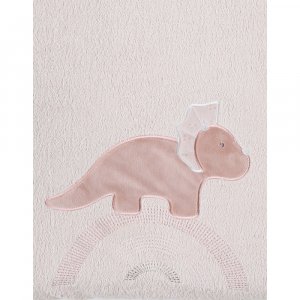 Matelas à langer avec housse dinosaure popsie rose Noukies