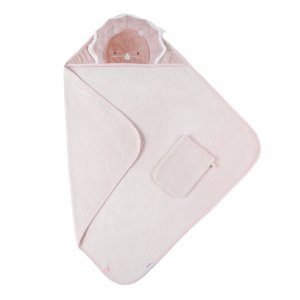 Cape de bain popsie gigi et louli rose Noukies