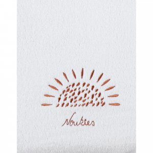 Matelas à langer 45x67 cm avec housse écru/caramel Noukies