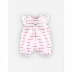 Combinaison rayée smart girl 1 mois Noukies