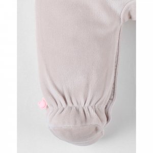 Pyjama velours beige bali naissance - bali, moka & snow Noukies