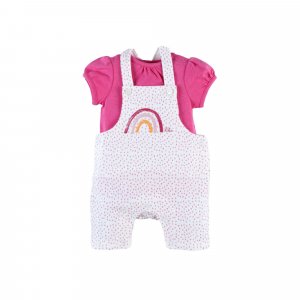 Ensemble bébé body et salopette arc en ciel 1 mois Noukies