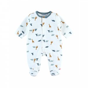 Pyjama bébé en velours stegi tiga et ops - 6 mois Noukies