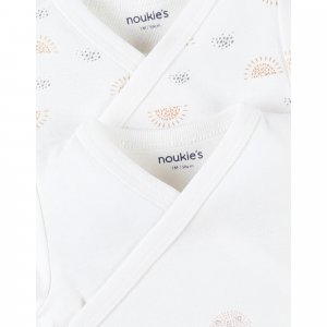 Lot de 2 bodies coton bio manches longues 1 mois - babou & kendi Noukies