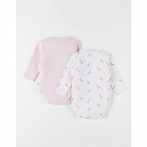 Lot de 2 bodies coton bio manches longues prématuré - popsie Noukies