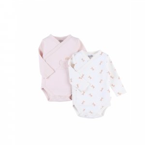 Lot de 2 bodies coton bio manches longues 3 mois - popsie Noukies