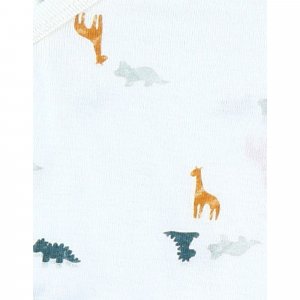 Lot de 2 bodies coton bio manches longues 9 mois - stegi tiga & ops Noukies