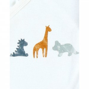 Lot de 2 bodies coton bio manches longues 9 mois - stegi tiga & ops Noukies