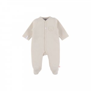 Pyjama dors-bien en coton beige 1m Noukies