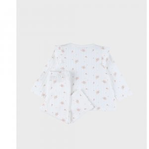 Lot de 2 pyjamas bébé manches longues, jersey - vintage flowers - 18m Noukies
